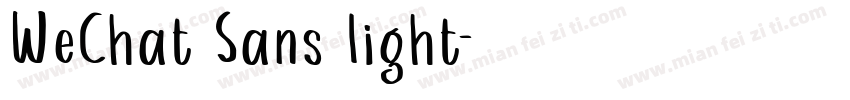WeChat Sans light字体转换